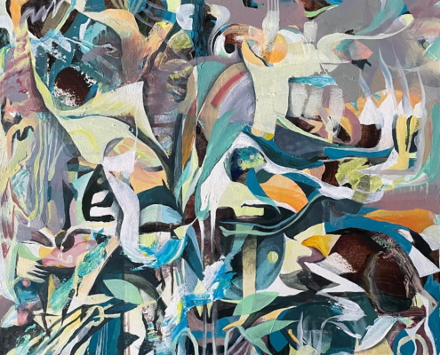 Newest painting, "Thriving", completed July 2026