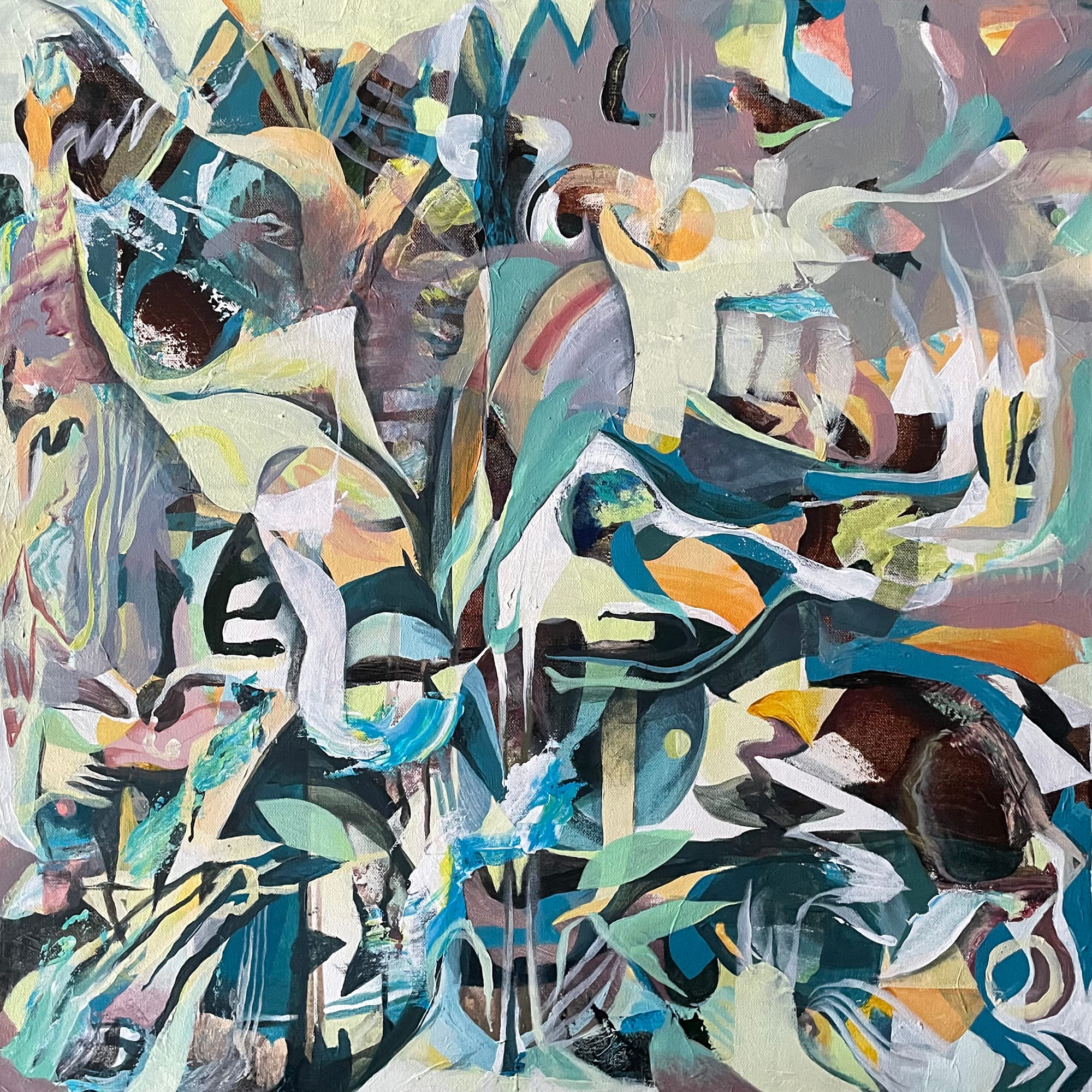 Newest painting, "Thriving", completed July 2026